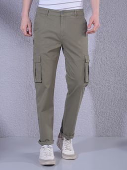 CRIMSOUNE CLUB - Men Olive Cargo Pant