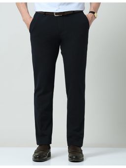 AD By Arvind - Solid Regular Fit Black Trouser