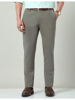 AD By Arvind - Solid Regular Fit Brown Trouser