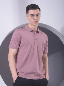 CRIMSOUNE CLUB - Men Pink Polo T-Shirt