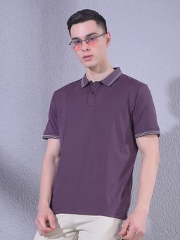 CRIMSOUNE CLUB - Men Purple Polo T-Shirt