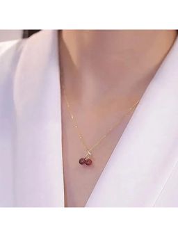 Miora - Red Cherry Pendant Necklace
