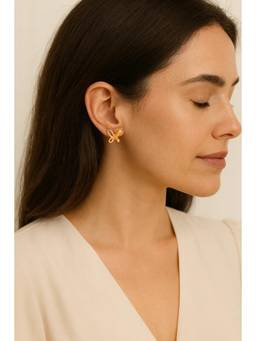 Miora - Gold Butterfly Stud Earrings