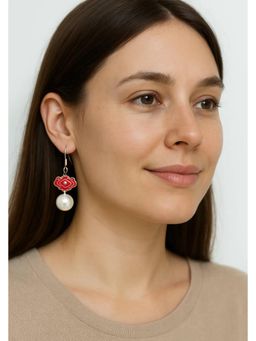 Miora - Red Animal Pearl Earrings