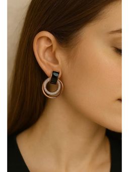 Miora - Gold Rose Gold Triple Hoop Earrings