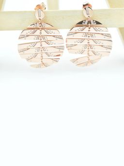 Miora - Rose Gold Rose Gold Statement Earrings