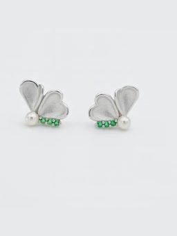 Miora - White Butterfly Earrings