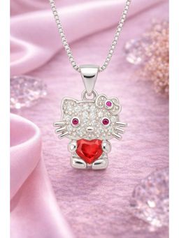 Miora - Red Cute Cat Face Pendant