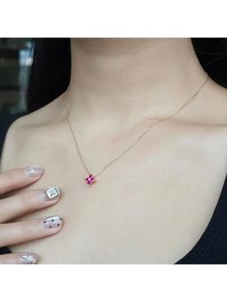 Miora - Red Red Clover Necklace