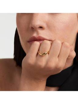 Miora - Gold Wave Statement Ring