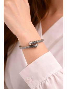 Miora - Silver Tribal Serpent Bracelet