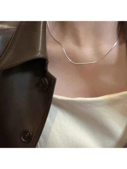 Miora - Silver Sleek Snake Chain Necklace