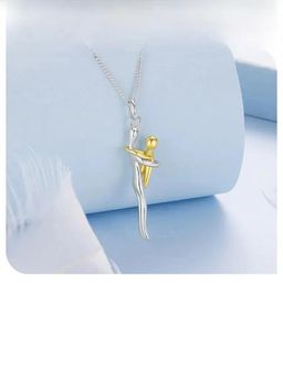 Miora - Gold Mother and Child Embrace Necklace