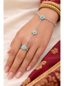 Miora - Pink Tiny Ring Haathphool Bracelet