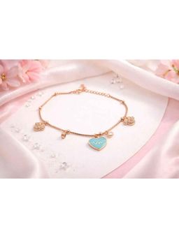 Miora - Gold Heartbeat Charm Bracelet
