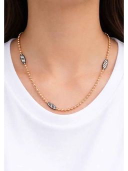 Miora - Rose Gold Rose Gold Beaded Chain Necklace