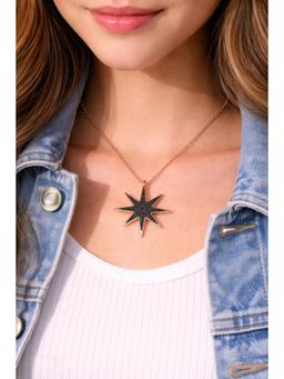 Miora - Black Starburst Necklace
