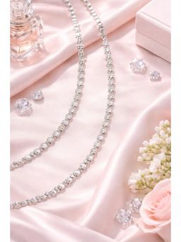 Miora - Silver Clara Cz Anklet