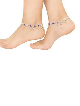 Miora - Silver Padmika Anklet