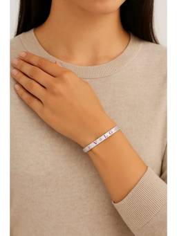 Miora - Silver Candy Script Bracelet
