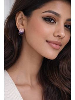 Miora - Lavender Ring Crush Earrings