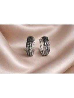 Miora - Black Crush Rectangle Earrings