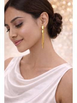 Miora - Gold Hanging Lines Earrings