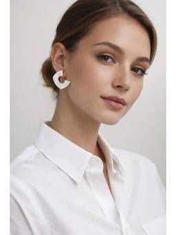 Miora - Silver Mother of Pearl Earrings