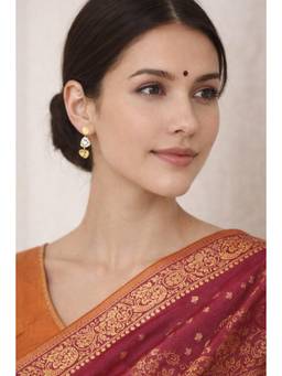 Miora - Gold Triangle Drop Earrings