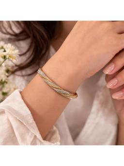 Miora - Gold Two-Tone Twisted Chain Bracelet