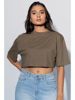 FREAKINS - Olive Oversized Top