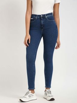 Calvin Klein - Women Blue Solid Skinny Fit Jeans