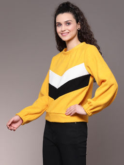 KASSUALLY - Yellow Pullover Sweatshirt