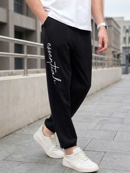 Styli - Slogan Print Oversized Jogger With Slip Pocket