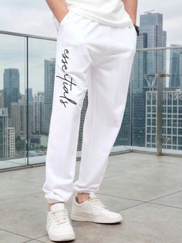 Styli - Slogan Print Oversized Jogger With Slip Pocket