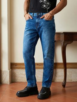 Styli - Mens Cool Wave Wash Regular Tapered Fit Jeans