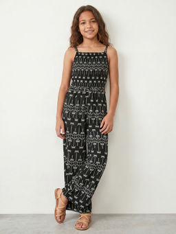 R&B - Black Cotton Girl Jumsuit