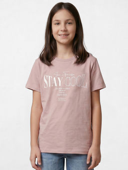 R&B - Brown Girls Printed Short Sleeves T-Shirt