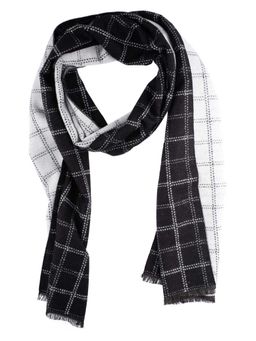 The Tie Hub - Black with White Checks Scarf