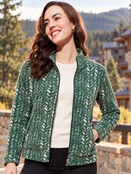 Modeve - Womens Full Sleeve Olive Winter Jacket