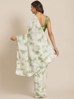 Akhilam - Poly Silk Olive Embellished Celebrity Saree With Unstitched Blouse