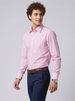 Charagh Din - Blended Collar Full Sleeve Stripes Formal Shirt