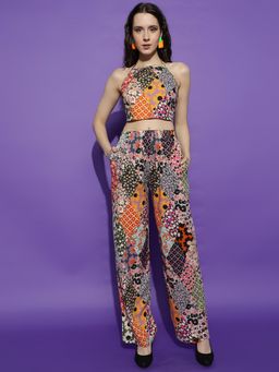 KOTTY - Women Multi-Color Floral Printed Co-Ord (Set of 2)
