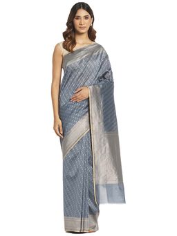 Fabindia - Cotton Silk Woven Sari without Blouse