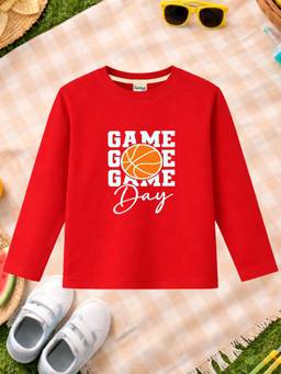 The Natkhat Tales - Red Unisex Kids Printed Organic Cotton T-Shirt