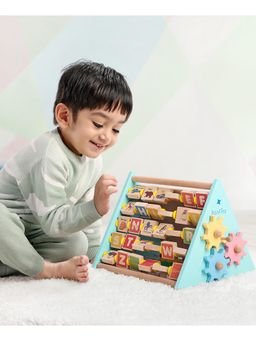 Bonfino - Premium Wooden 5 in 1 Montessori Activity Triangle Toy (3-12 Years)
