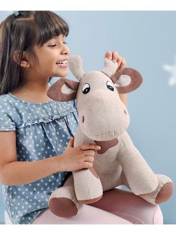 Bonfino - Premium Moo cow Cotton Soft Toy (0-36 Months)