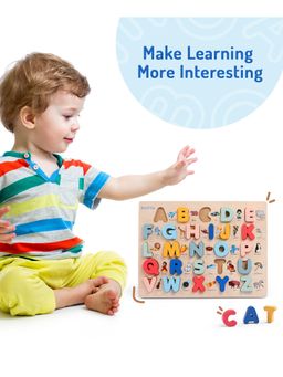 Bonfino - Premium Capital Alphabet Wooden Puzzle (3 Years)