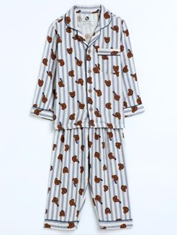 Cocoon Care - Multi-Color Muslin Shirt with Pyjama