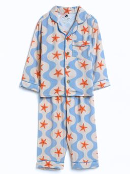 Cocoon Care - Multi-Color Muslin Shirt with Pyjama
